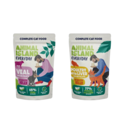 Wet cat food - Veal and Poultry with liver in sachets