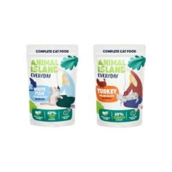 Wet cat food - White fish and Turkey in sachets